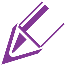 purple pen point icon